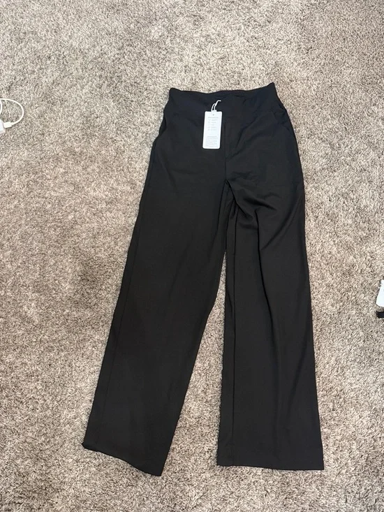 Love Black Wide-Leg Track Pants - Picture 1 of 3